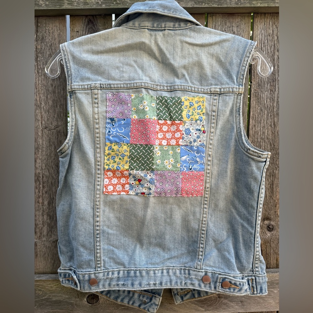 Upcycled Denim Vest